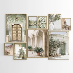 Italy Travel Architecture Seascape Olive Tree Botanical Green Indian Gallery Poster Canvas Painting Wall Art Pictures Home Decor
