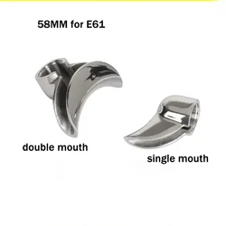 58mm Koffiezetapparaat Handvat Omstelling Nozzle voor Expobar E61/Rocket Rvs Omstelling Uitloop Enkele en Dubbele Serveergereedschap