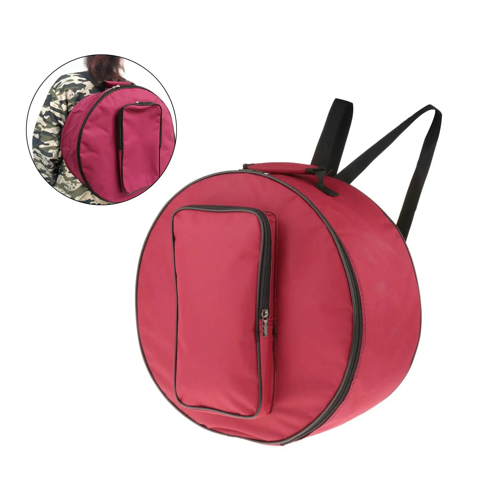 Esquirla Oxford Pano Snare Drum Bolsa Mochila Bolsa de armazenamento Bolsa de ombro para transporte