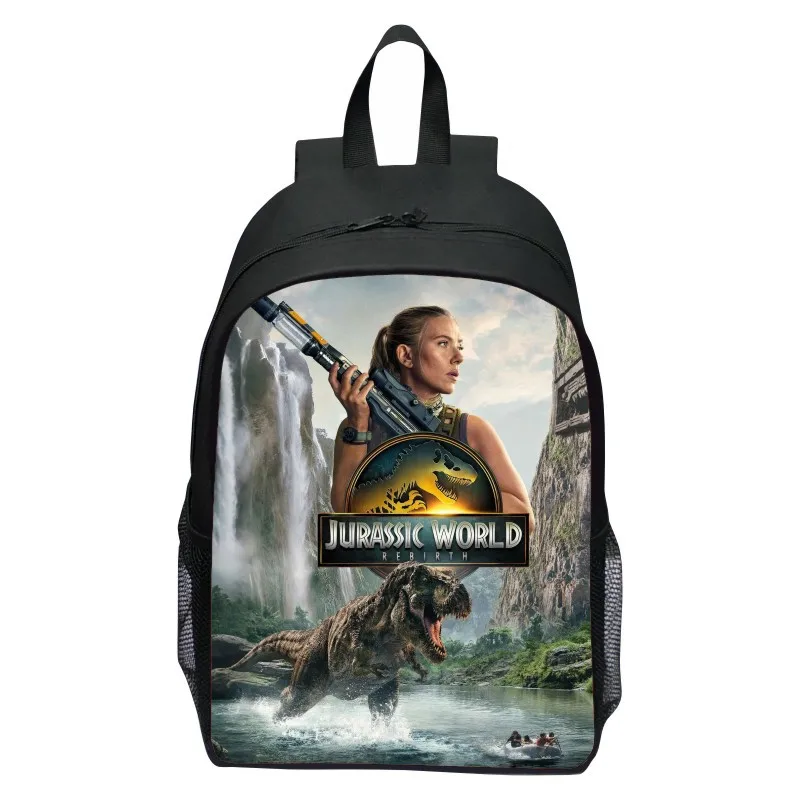 مطبوعة العالم الجوراسي تولد من جديد ديناصور على ظهره المدرسة الابتدائية الكرتون العالم الجوراسي على ظهره