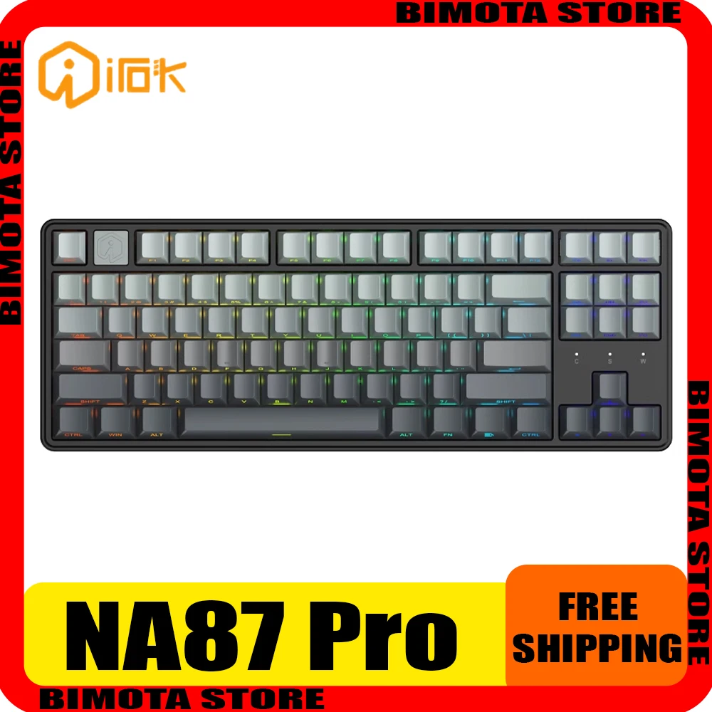 pro 8k teclado mecanico de jogos magnetico rgb e sports switch hot swap personalizar pc gamer acessorios presentes irok n87 01