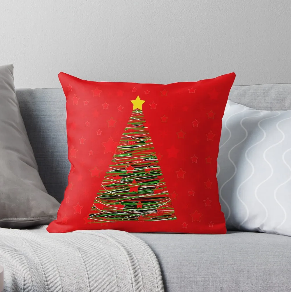 

Xmas tree 3 Throw Pillow luxury living room decorative cushions luxury cushion cover