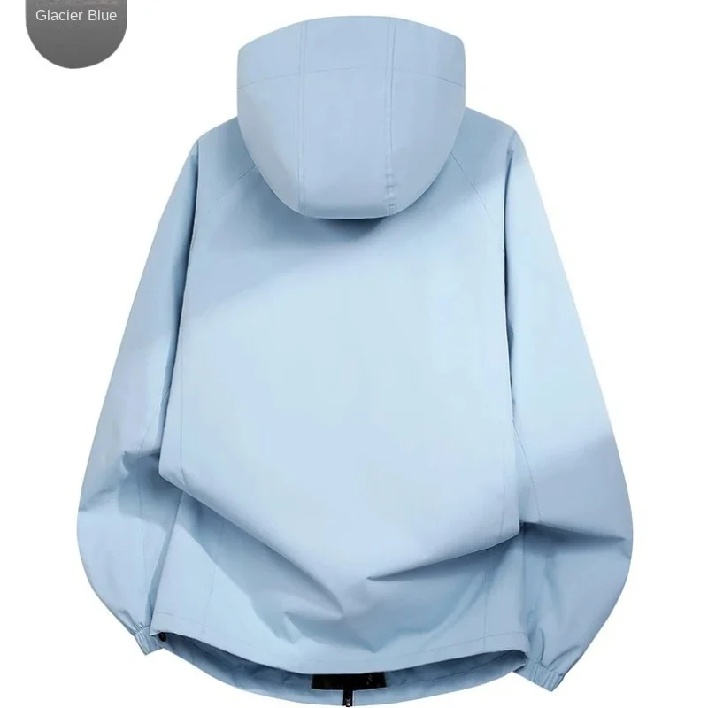 رجل خندق معطف الشتاء الخريف 2025 في الهواء الطلق مقاوم للماء يندبروف مقنعين معطف تسلق الجبال عالية الجودة تصميم للجنسين للرجال #6