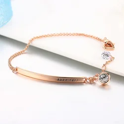 ZHOUYANG Blacelet For Women OL Style Cubic Zirconia Rose Gold Color Austrian Crystal Fashion Jewelry Friendship Gift ZYH195