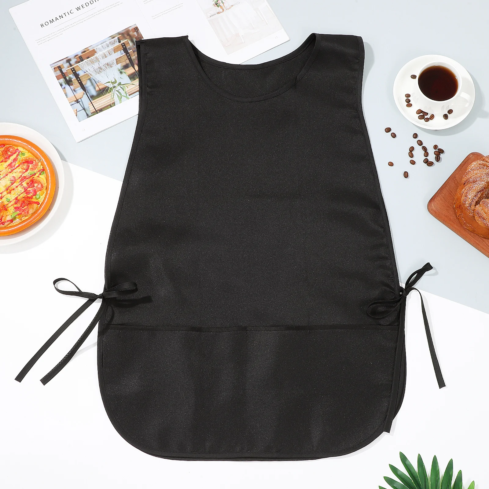 

Waterproof Stain Resistant Apron Stylist Apron with Pocket Heavy Duty for Salon Spa Kitchen Bbq Grilling Cleaning Tasks