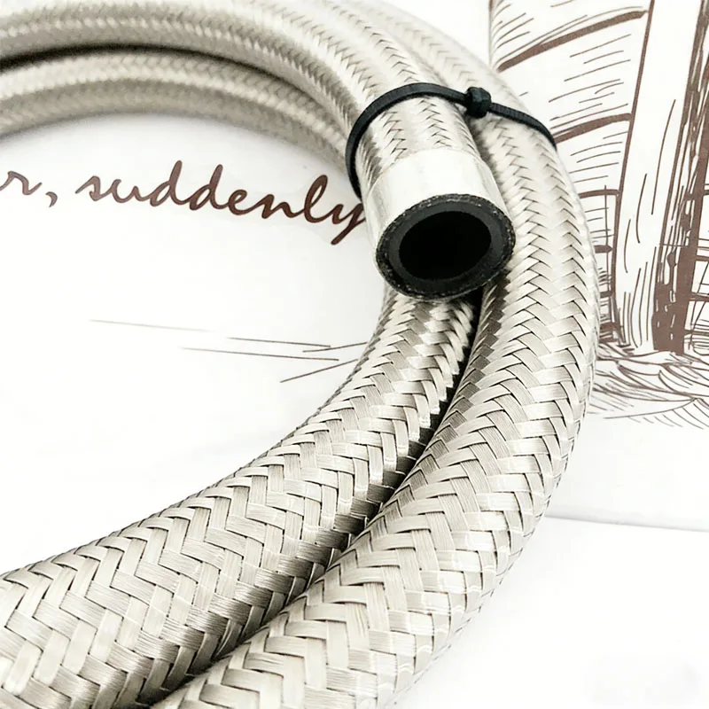 

Universal Car Fuel Hose 1M/3M/5M AN4-AN10 Stainless Steel Braided Clamp Tube with CPE Rubber for Oil Gas Cooler System