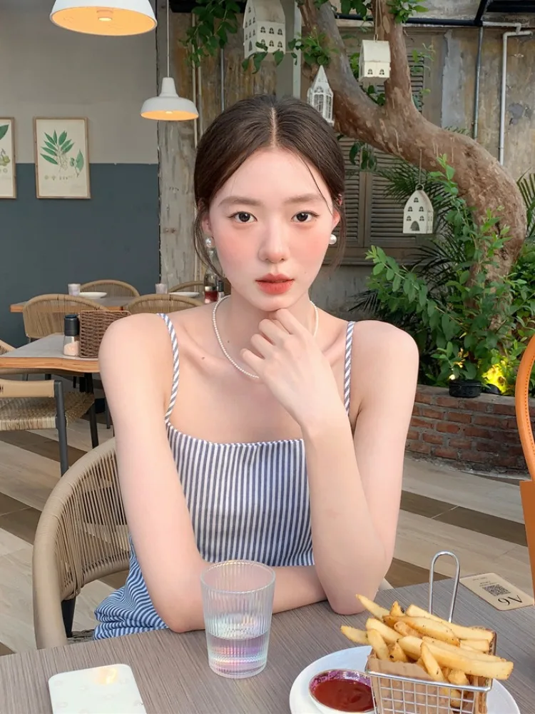 줄무늬 노화 감소 휴가 스타일 외부 Weartank 드레스 여성 여름 2024 무릎 긴 위의 새로운 우아한 드레스 Best5 줄무늬 노화 감소 휴가 스타일 외부 Weartank 드레스 여성 여름 2024 무릎 긴 위의 새로운 우아한 드레스 Best5