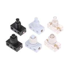 1pc Push Button Switch Inline Foot Pedal UFO Type Lamp Lighting Foot Control ON/Off Foot Switch AC 250V 2A