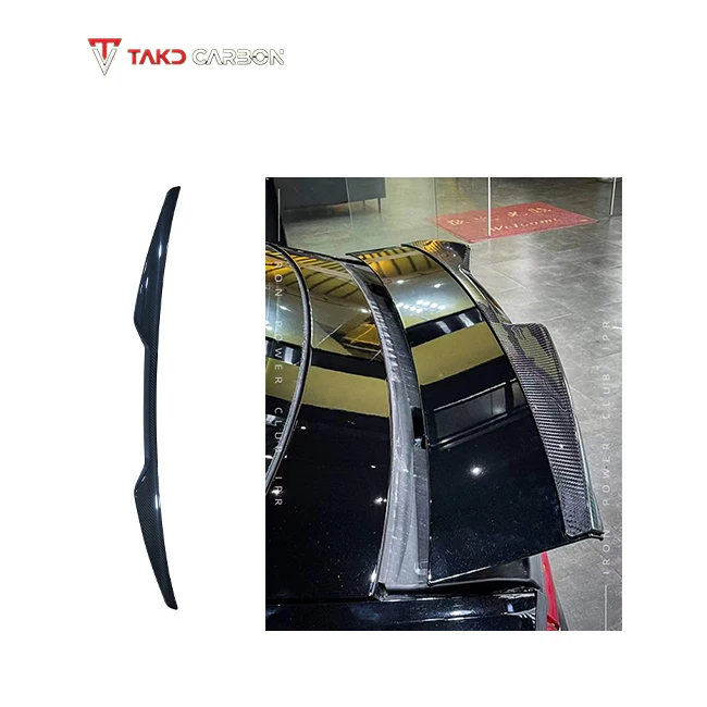 Hot Style Real Dry Carbon Fiber universal trunk spoiler for cars Added Rear Spoiler Wing For AUDI A7 S7 C8