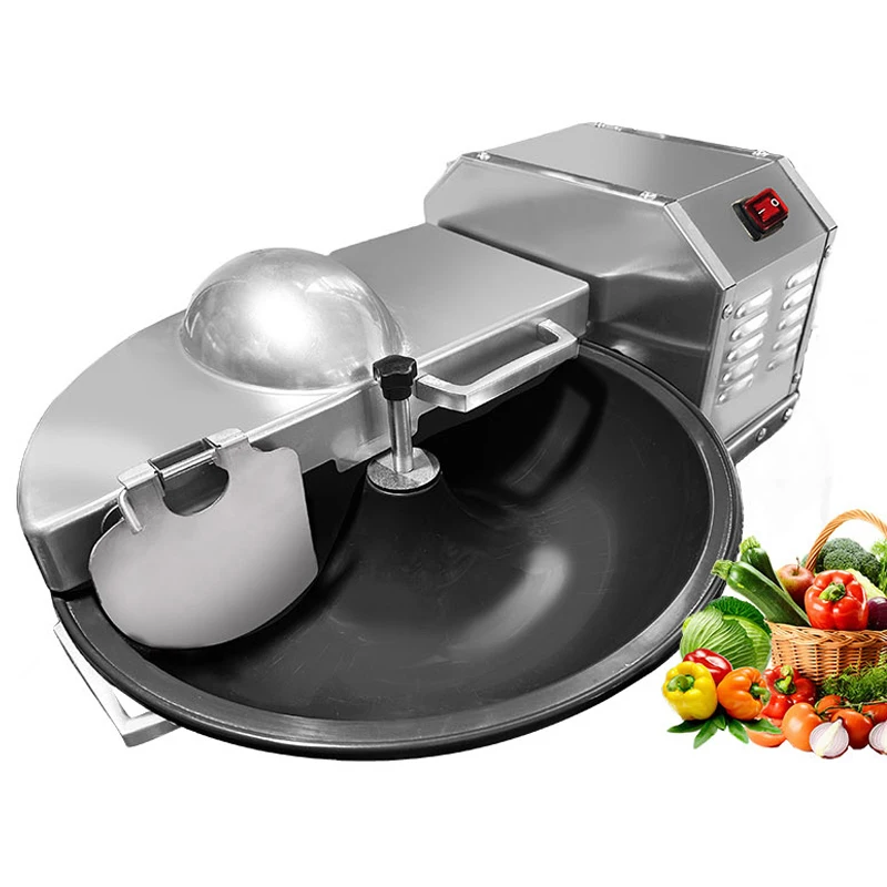 

Electric basin-type vegetable cutter, desktop commercial vegetable shredder, pepper vegetable granule chopping machine