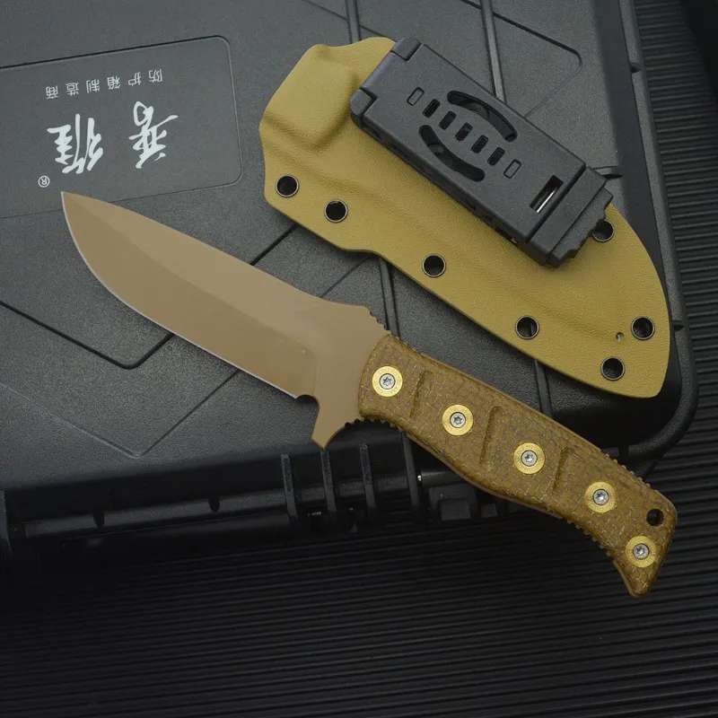 New Butterfly BM375 Small Straight Knife Outdoor Camping Wilderness Survival Blade Convenient Carrying Knife