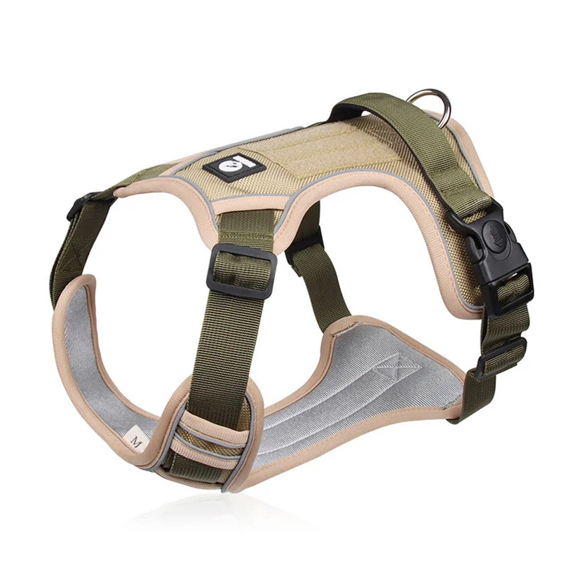 Military Dog Breathable Harness Pet German Shepherd Training Reflective Vest Tactical Dog Lightness Harness For Dogs Accessories