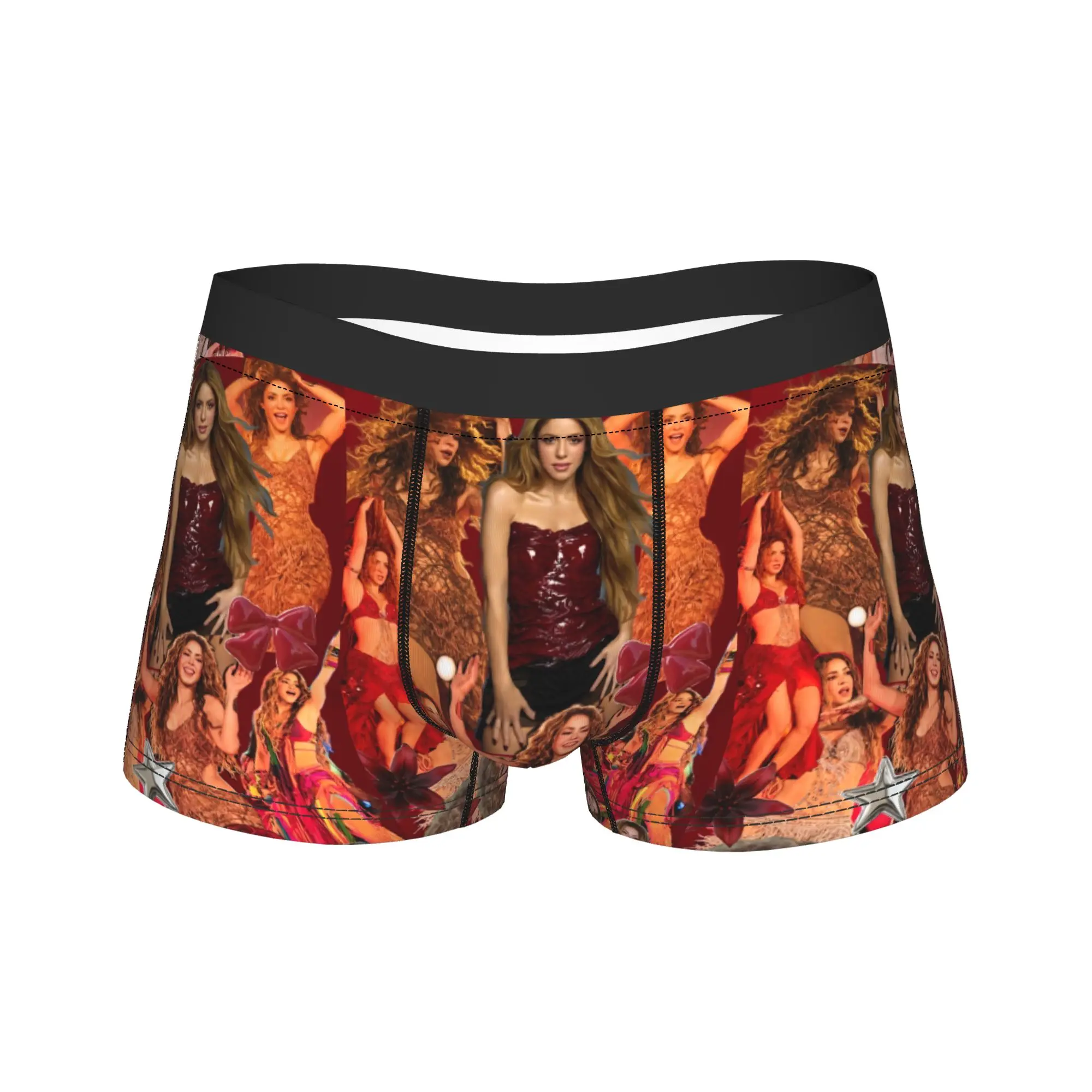 Men Shakira Colombian Singer Boxer Briefs Shorts Panties Soft Underwear  Homme Sexy S-XXL Underpants