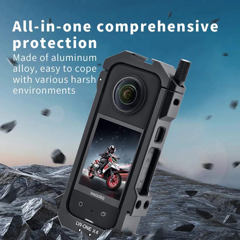 Metal Rabbit Cage for Insta360 X4 Protective Expansion Case For Insta 360 X4 Action Camera Accessories