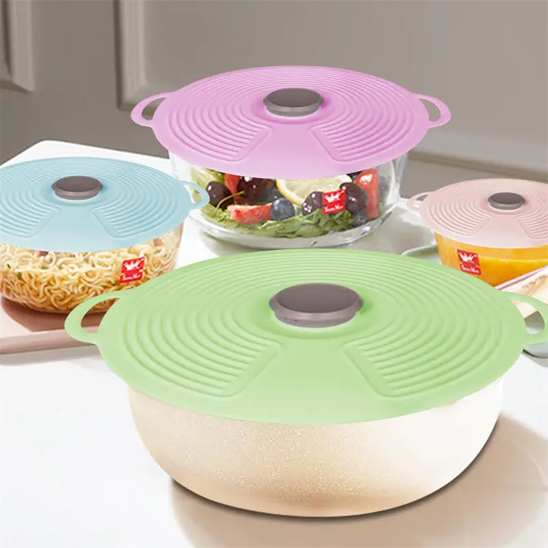 Lids Fresh-keeping Anti-overflow Cover Microwave Oven Bowl Cup Covers Sealed Multipurpose Lids Kitchen Pot accessory