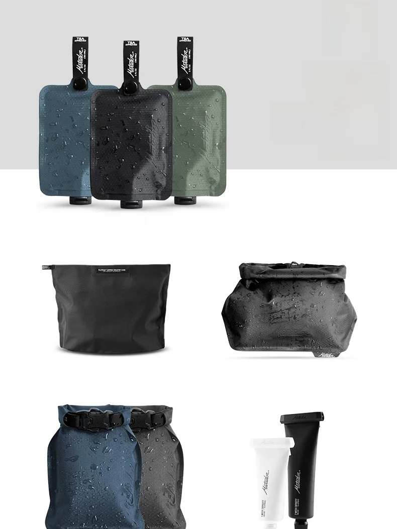 Matador Soap Bag Travel Kit Liquid Soap Toothpaste Shower Gel Washing Toiletries Bag Unisex Square Zipper Closure Storage Bag