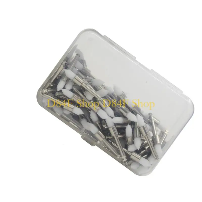 D84F 100Pcs Dental Polishing Brushes Flat/Tapered Tip Optional Design For Efficient Teeth Polishing And Plaque Removal