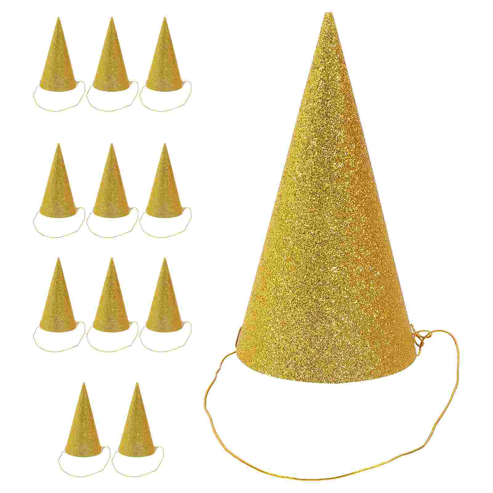 

12 PCS Kids Crown Baby Crowning Christmas Tree Decorations Toddler Birthday Hat Prince Conical