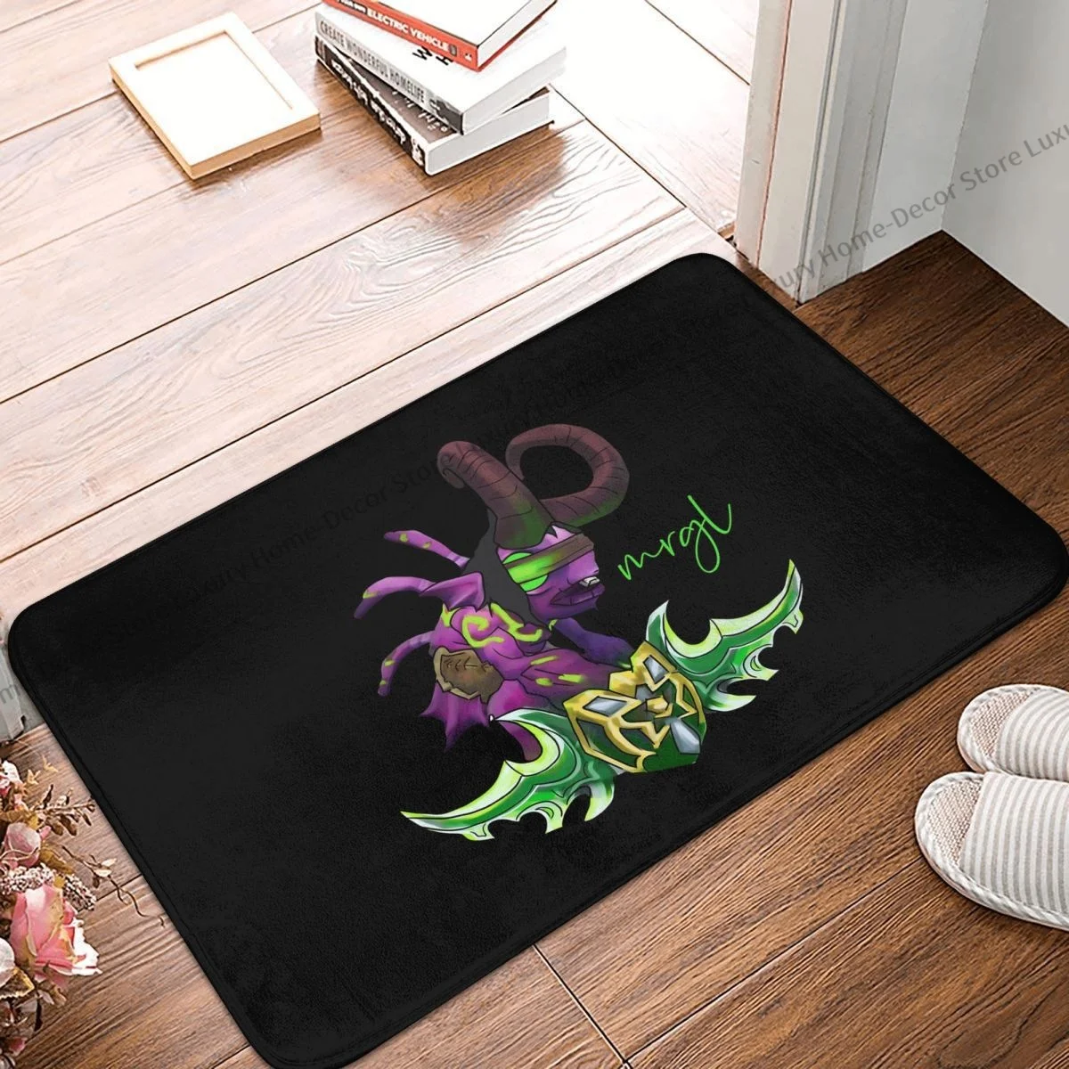 World of Warcraft Bath Non-Slip Carpet Mrgldari Tri-blend Bedroom Mat Welcome Doormat Floor Decoration Rug