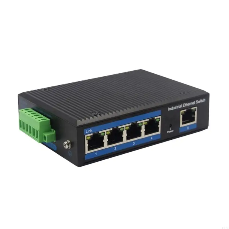 

5-портовый коммутатор Gigabit Ethernet с промышленной защитой и креплением на DIN-рейку для стабильного сетевого подключения