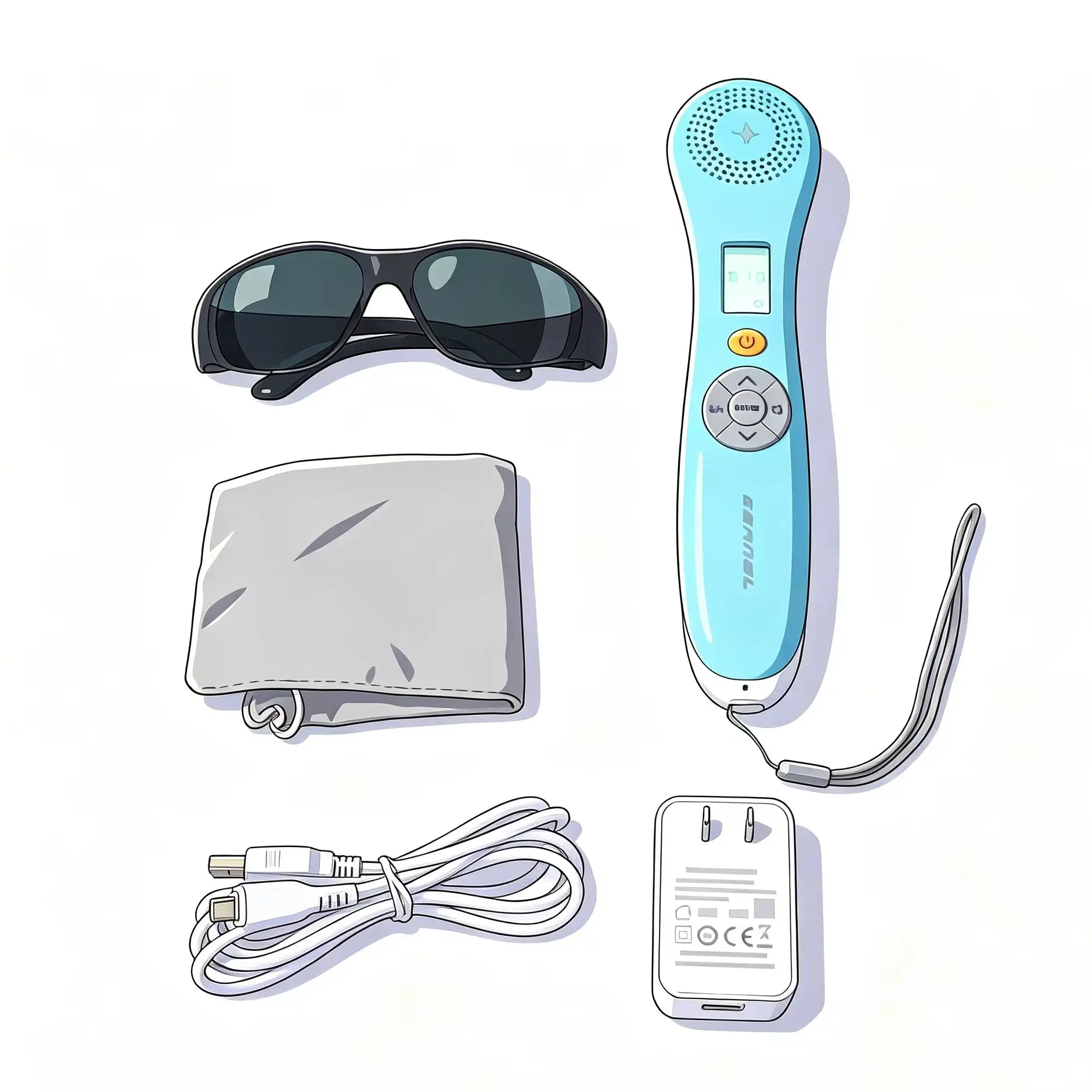 308nm Excimer  Therapy KN-4003B4 Handheld for Vitiligo Psoriasis Eczema Home Care