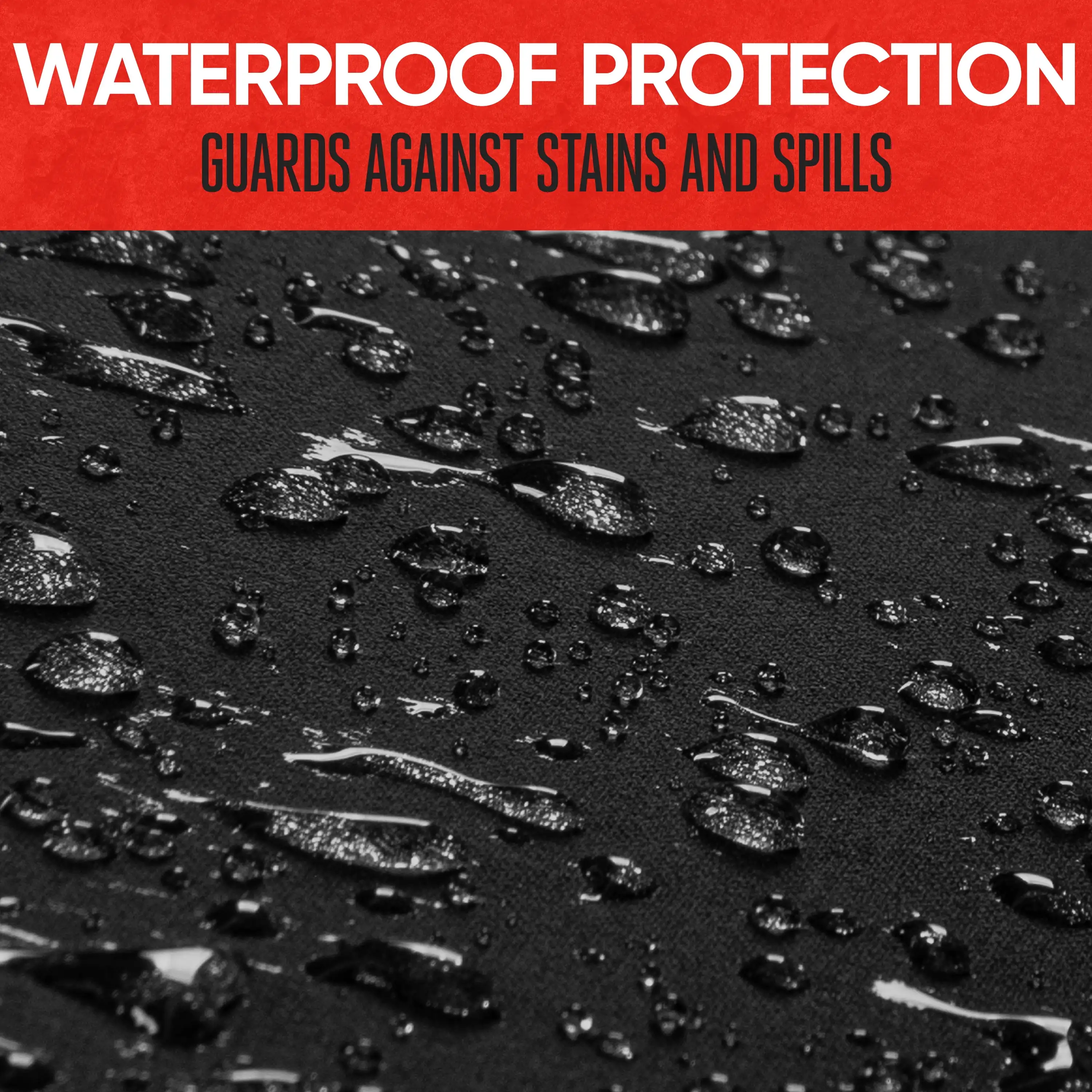 غطاء مقعد خلفي مقسم مقاوم للماء للشاحنة (غطاء المقعد الخلفي فقط) غطاء مقعد السيارة الأسود لمنع التآكل والبقع