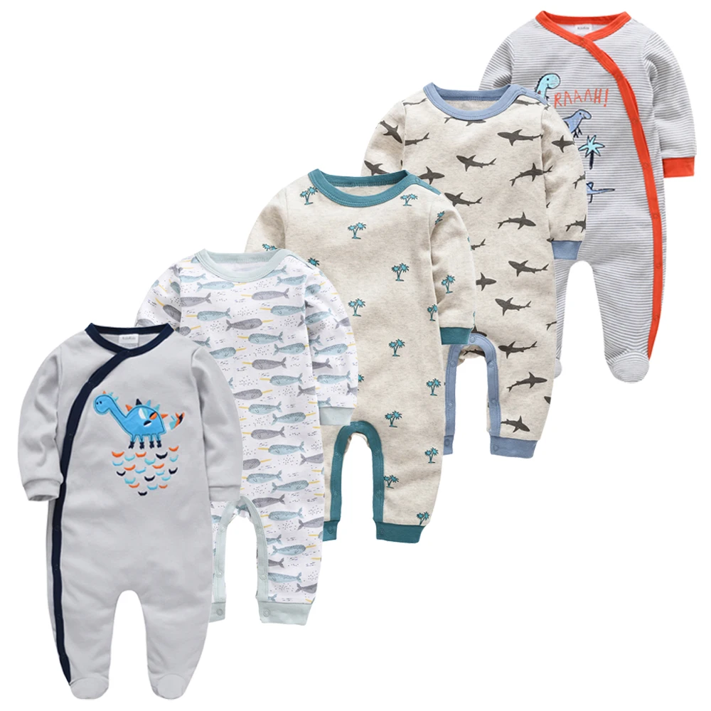 5pcs 3pcs 1pcs Pyjamas Baby Newborn Girl Boy Pijamas bebe fille 100%Cotton ropa bebe de Toddler Sleepers Infant Baby Pjiamas Set