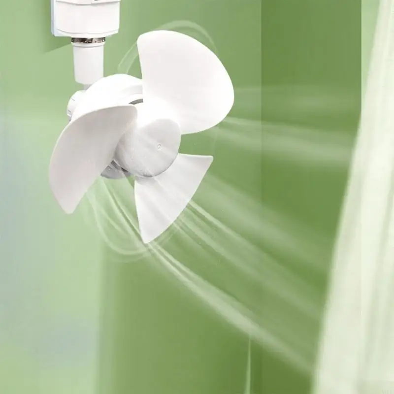   E27 Ceiling Fan 360 Degree Adjustment Low Noise Electric Fan Indoor Cooling Fan