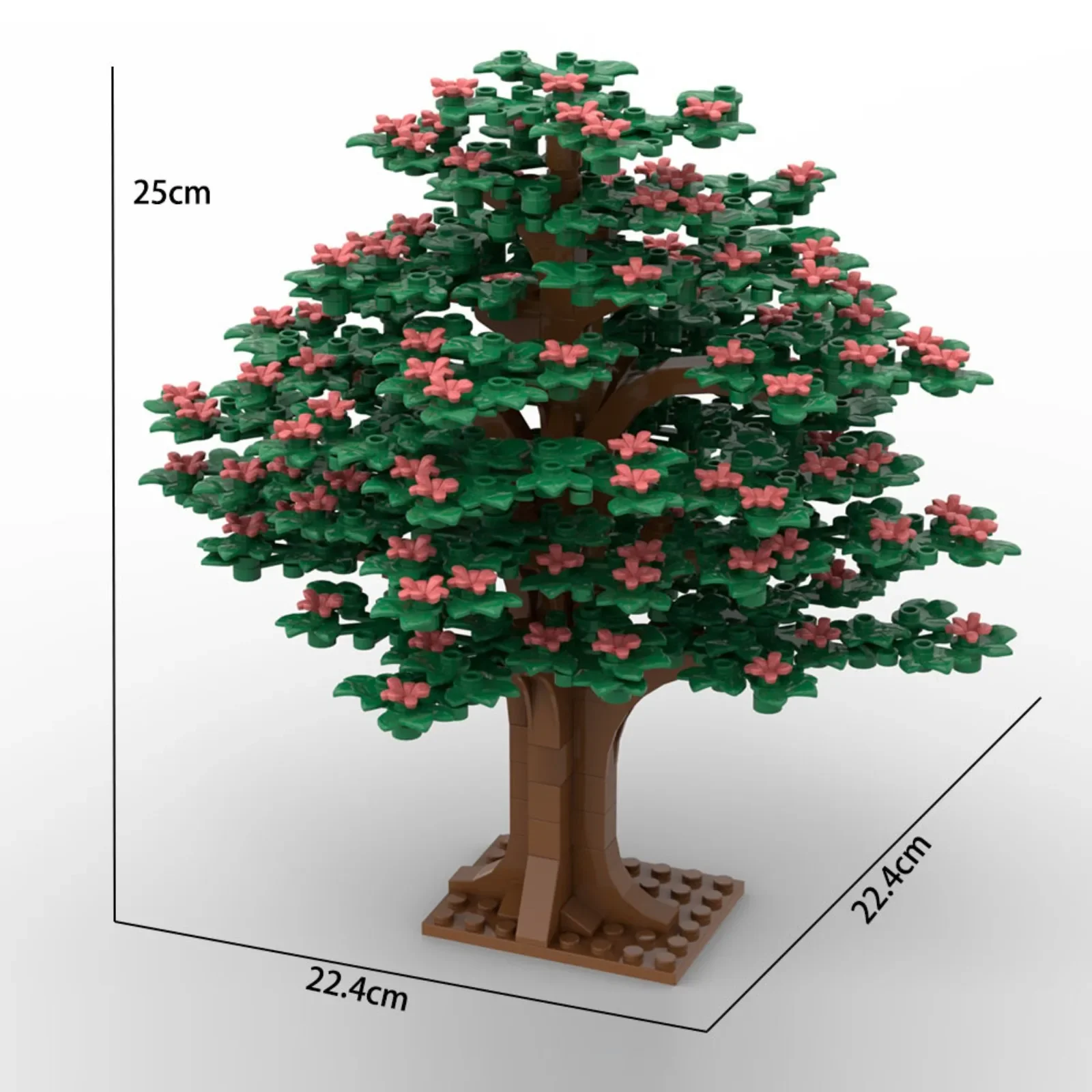 

Wooden Tree DIY Puzzle Assemble Bricks Toys for Kids - Small Garden Scene Small Particle Building Blocks Set with Plastic Pieces