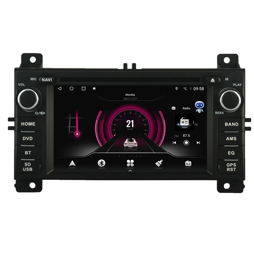 Carplay Android 12.0 Car Multimedia Player for Jeep Grand Cherokee 2008-2013 Autoradio Car Radio Stereo 5G WiFi GPS Navigation