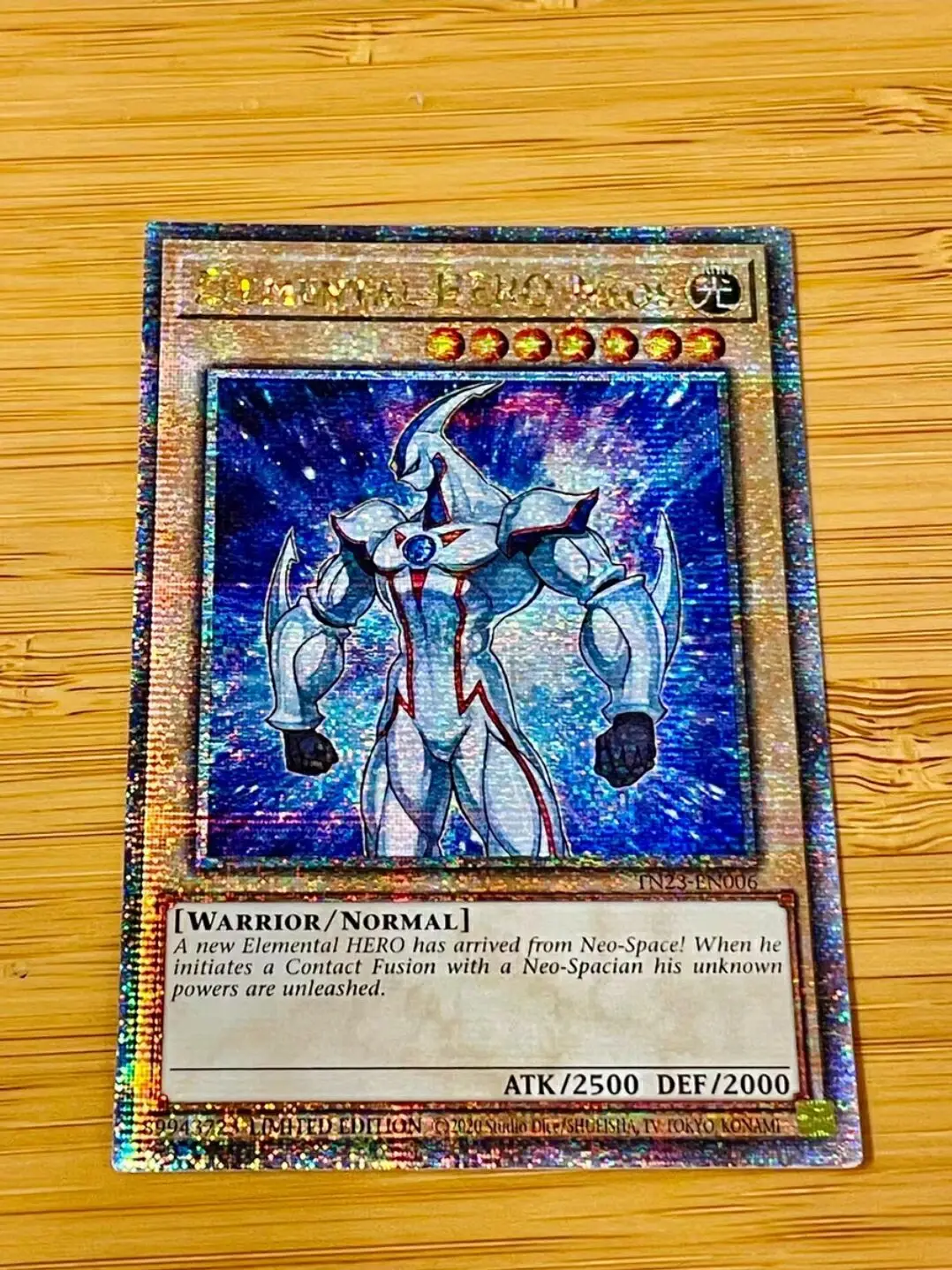 Yugioh Master Duel Monsters TN23-EN006 Elemental Hero Neos 25th Quarter Century Secret English TCG Collection Mint Card