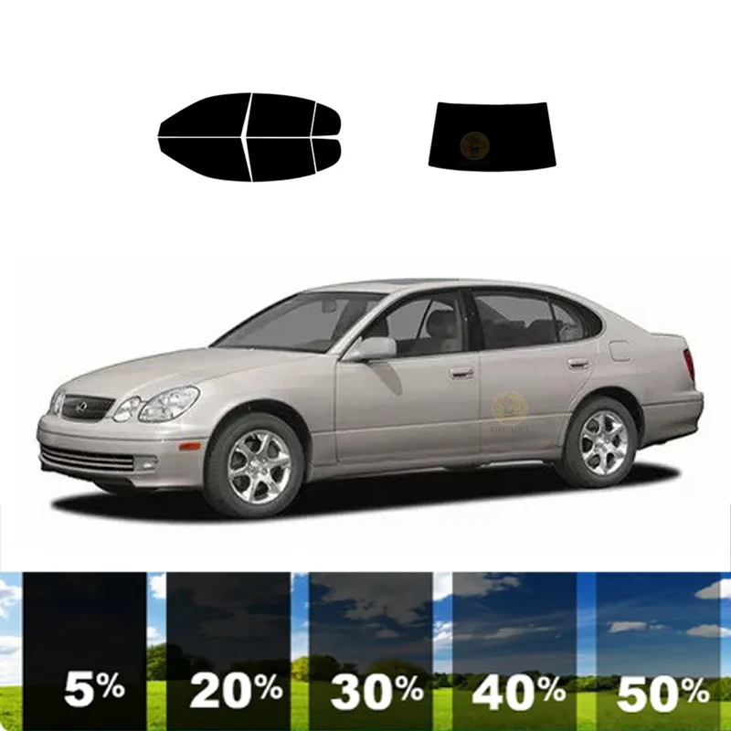 

precut Removable Window Tint Film For Car 100% UVR 5%-35%VLT Heat Insulation Carbon ﻿For LEXUS GS 4 DR SEDAN 2001-2005