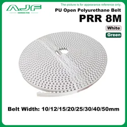 PRR8M High Quality PU Open Belt Width 10/12/15/20/25/30/40/50mm PRR8M Timing Polyurethane Transmission Belt