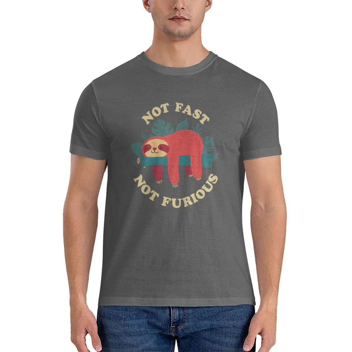 Not Fast Not Furious Short Style Reversible T-shirt Original Niche Heat Transfer T-shirt - view 5