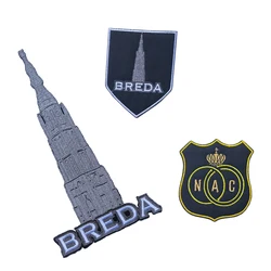 Breda Emblem Embroidered Cloth Stickers Cartoon Flowers DIY Iron Clothing Patches