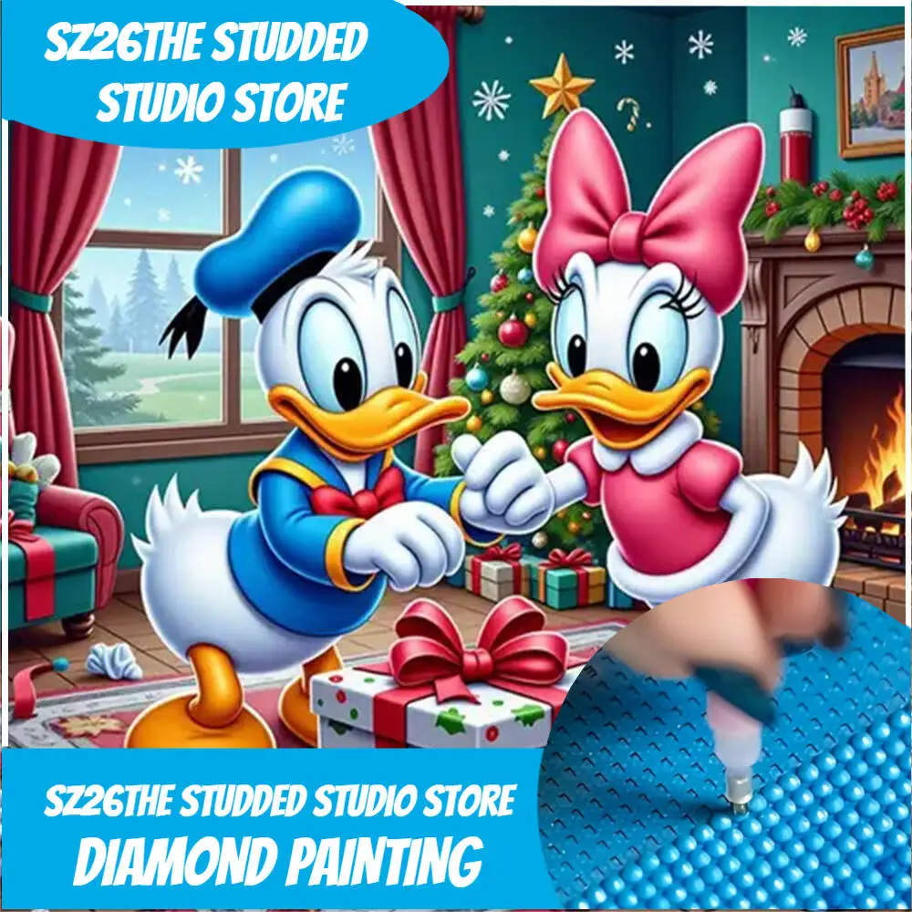 

Новинка! Алмазная мозаика Disney: Дональд Дак (мультяшный персонаж), набор для рукоделия, алмазная живопись, зимняя коллекция