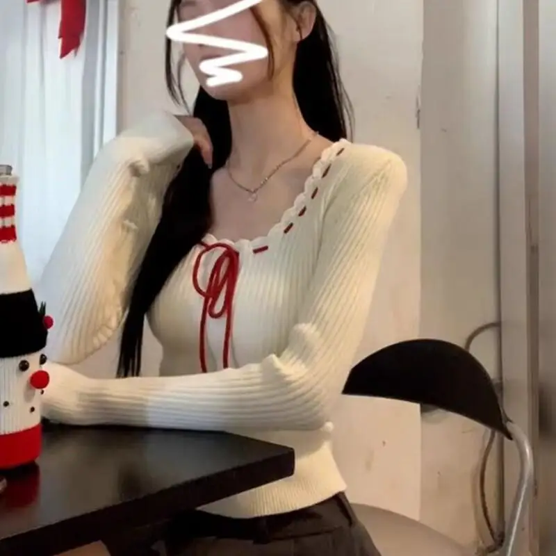 

Весенне-осенний кавайный модный свитер с героями мультфильмов для отдыха, женская одежда, топы, студенческий трикотаж, верхняя одежда с длинными рукавами, новый стиль