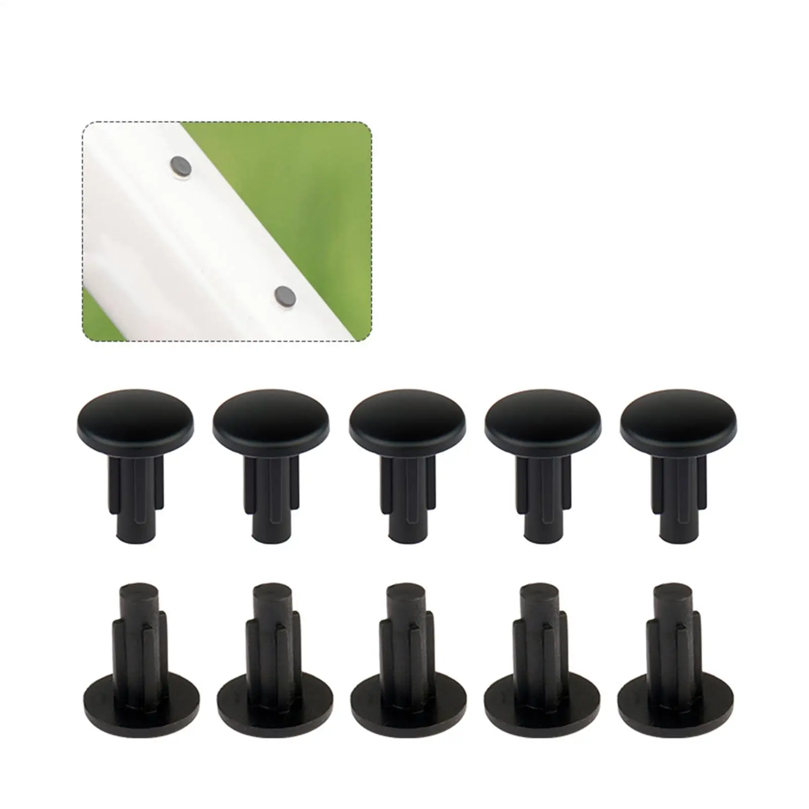 Plugs For M5 Screw Holes 10 Pieces Threaded Inserts Stopper Fillers Bottle Rack Screw Hole Plugs For Bicycle Garage Workshop