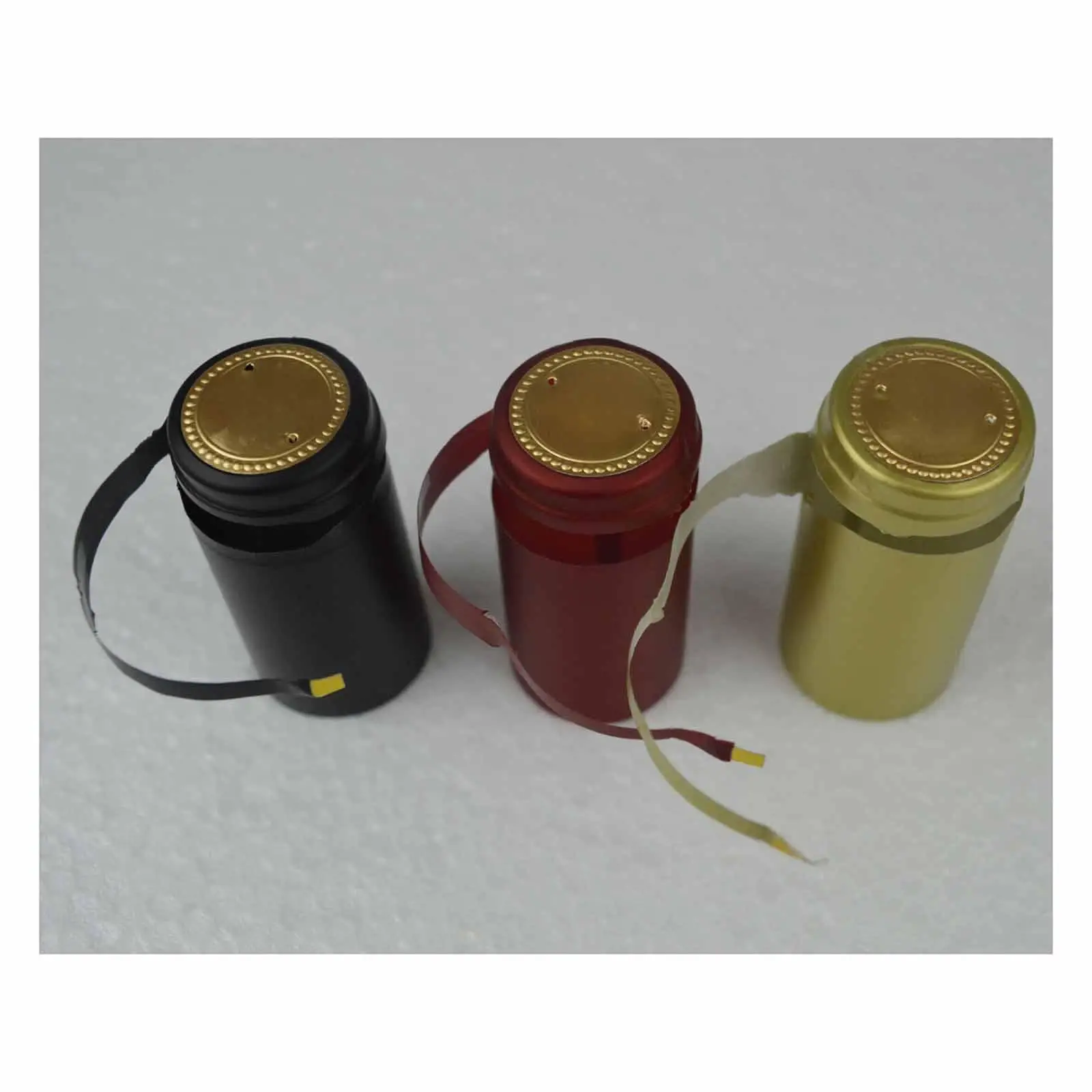 100x Wine Bottle Caps Bottle Sleeves Portable Fashion Supplies DIY Lightweight Sealing Shrink Wraps for Cellars Kitchen Decor