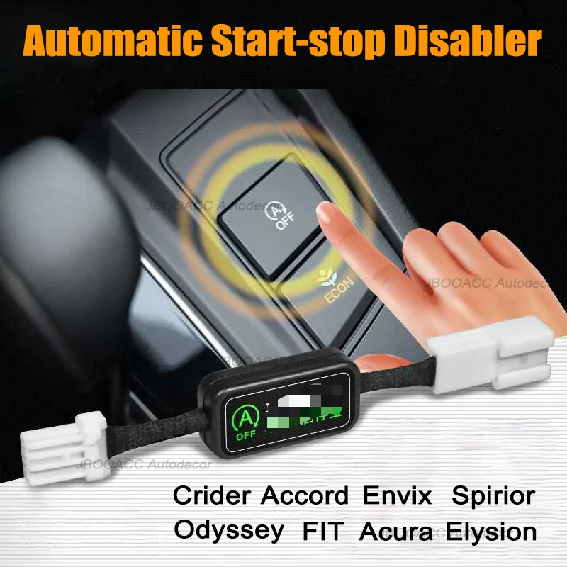 Car Stop Start Switch Off Plug Device For Honda Crider FIT Acura Odyssey Accord Envix Spirior Elysion Auto Start-stop Disabler