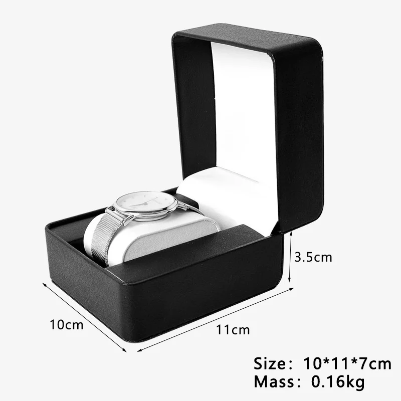 Automatic Watch  Wholesale Watch Box Watch Jewlery Organizer Storage Box Flip Pu Watch Box Watch Packaging Case Free Custom Logo