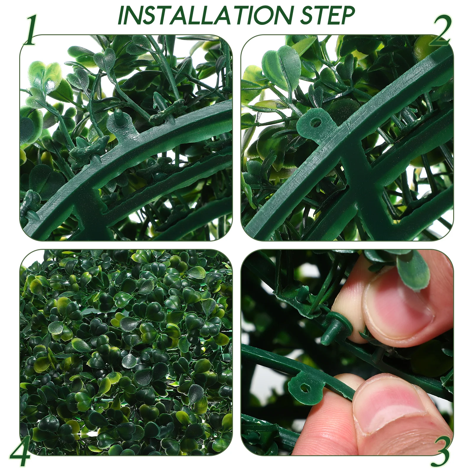 

Artificial Topiary Ball Realistic Green Grass Decorative Garden Sphere Indoor Outdoor Hanging Decor Ceiling Ornament Simulation