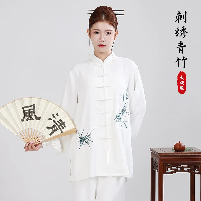 Premium High-End Unisex Tai Chi Kung Fu Practice Uniform Set 2026 New Stretch Cotton Fabric for Qigong & Daily Exercise
