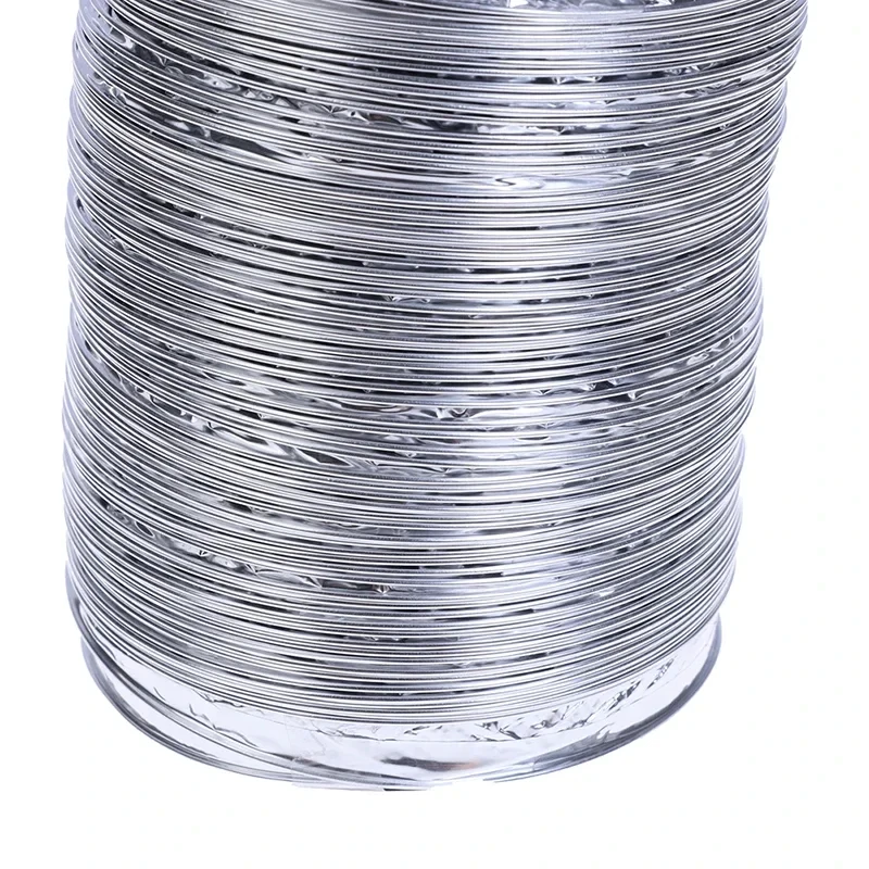 New 4 Inch 100mm Ventilator Pipe PVC Aluminum Tube Air Ventilation Pipe Hose Flexible Exhaust Duct 1.5M Air System Vent Bathroom