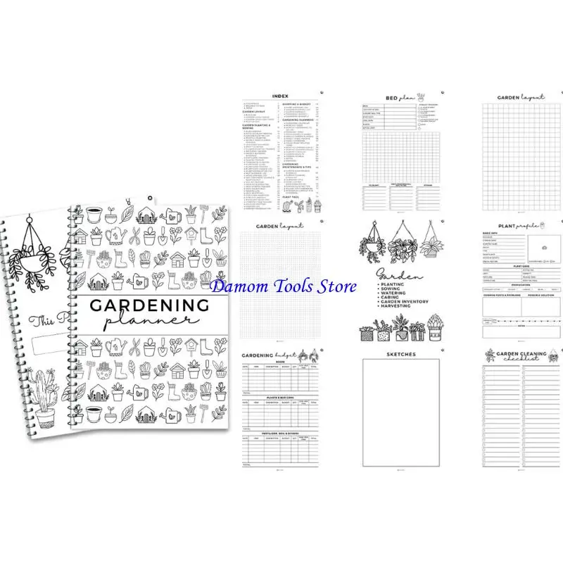 57be Hulten Garden Planner и Diary Book Sketchbook Daily Weekly Planner Notebbook