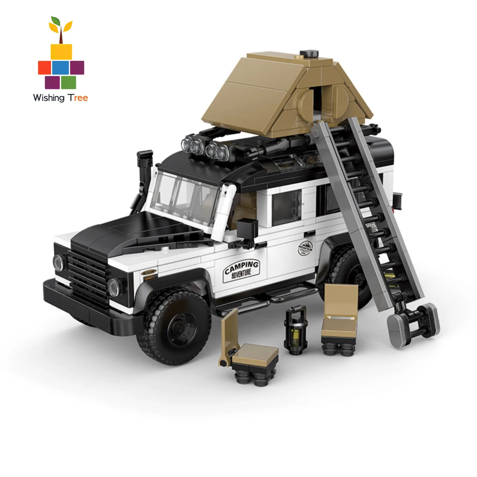 

PB8825 676pcs Off-Road Camper 8-Stud Vehicle Building Blocks Model DIY Set with Display Case