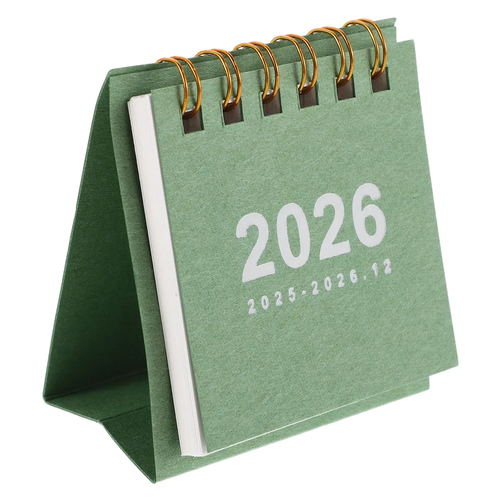 2026 Mini Desktop Calendar Small Flip Compact Lightweight Portable Office Organizer Wall Hanging Elegant Layout for Home