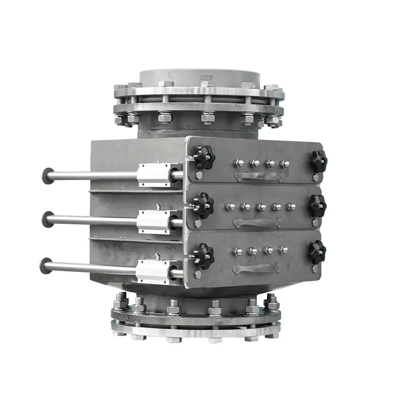 

CBS type pipeline drawer iron remover powder strong magnetic filter pull-out magnetic rod iron removal machine customized