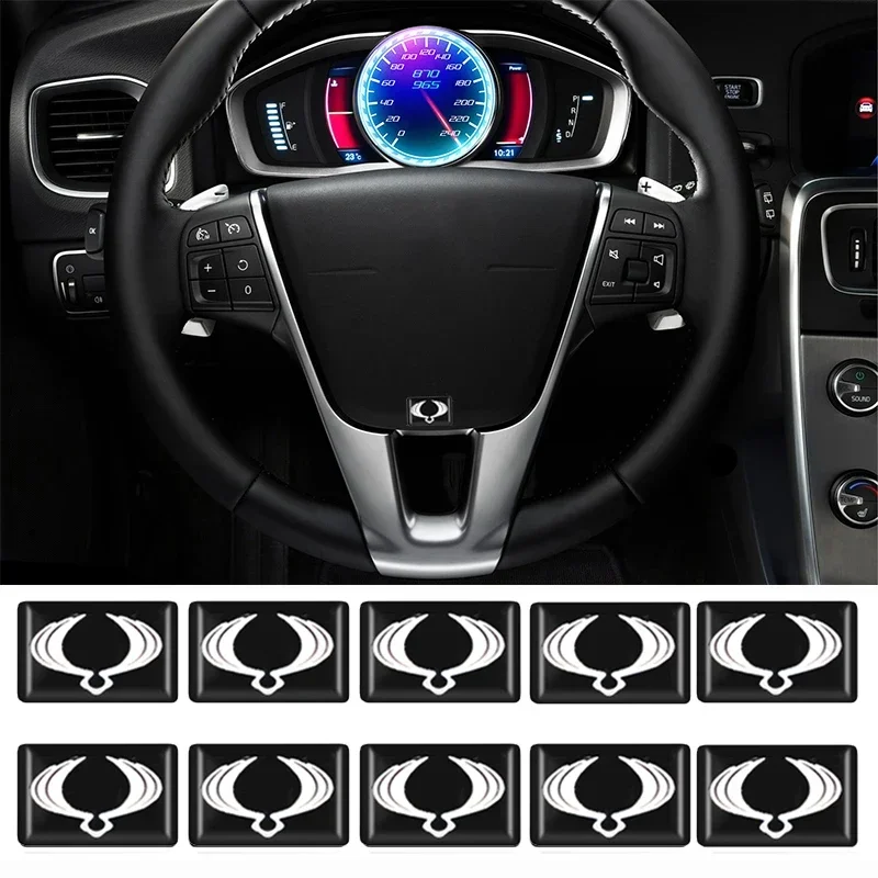 10pcs Car Interior Styling Sticker for Ssangyong Actyon Rexton Kyron Korando Rodius Chairman Musso Tivolan XLV Tivoli Decoration