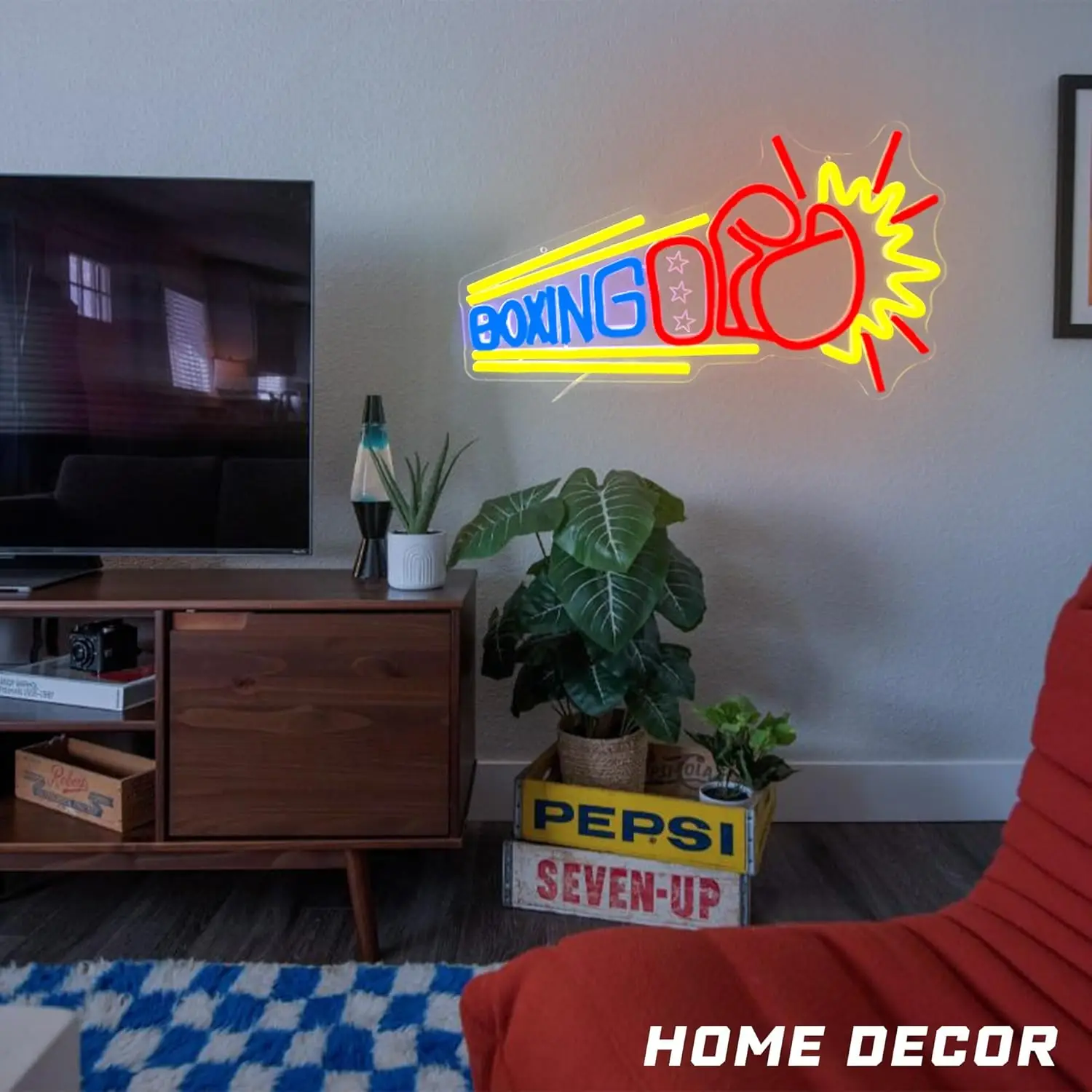 قفازات الملاكمة المناسب النيون تسجيل الرياضة بار ضوء النيون USB عكس الضوء LED لصالة الألعاب الرياضية الملاكمة الدائري الملاكمة النوادي والرجل الكهوف ديكور هدية